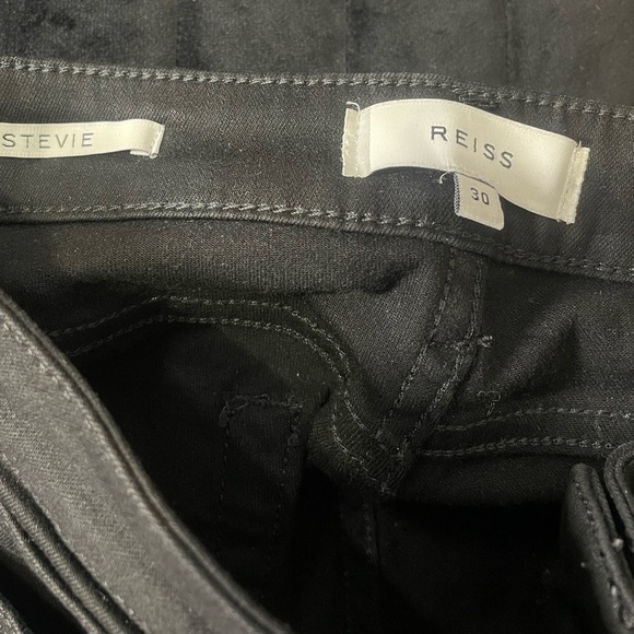 Reiss Stevie Skinny Jeans Black Size 30 - Picture 11 of 11